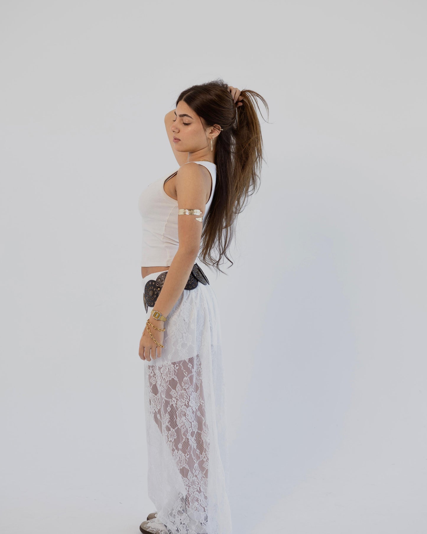 The White Lace Skirt