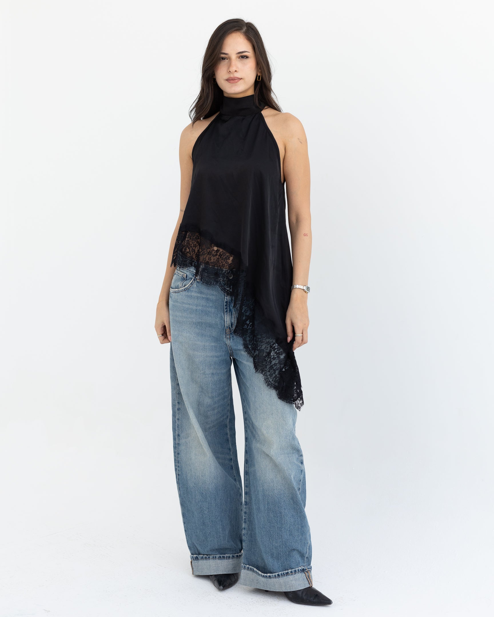 Noir Lace Top
