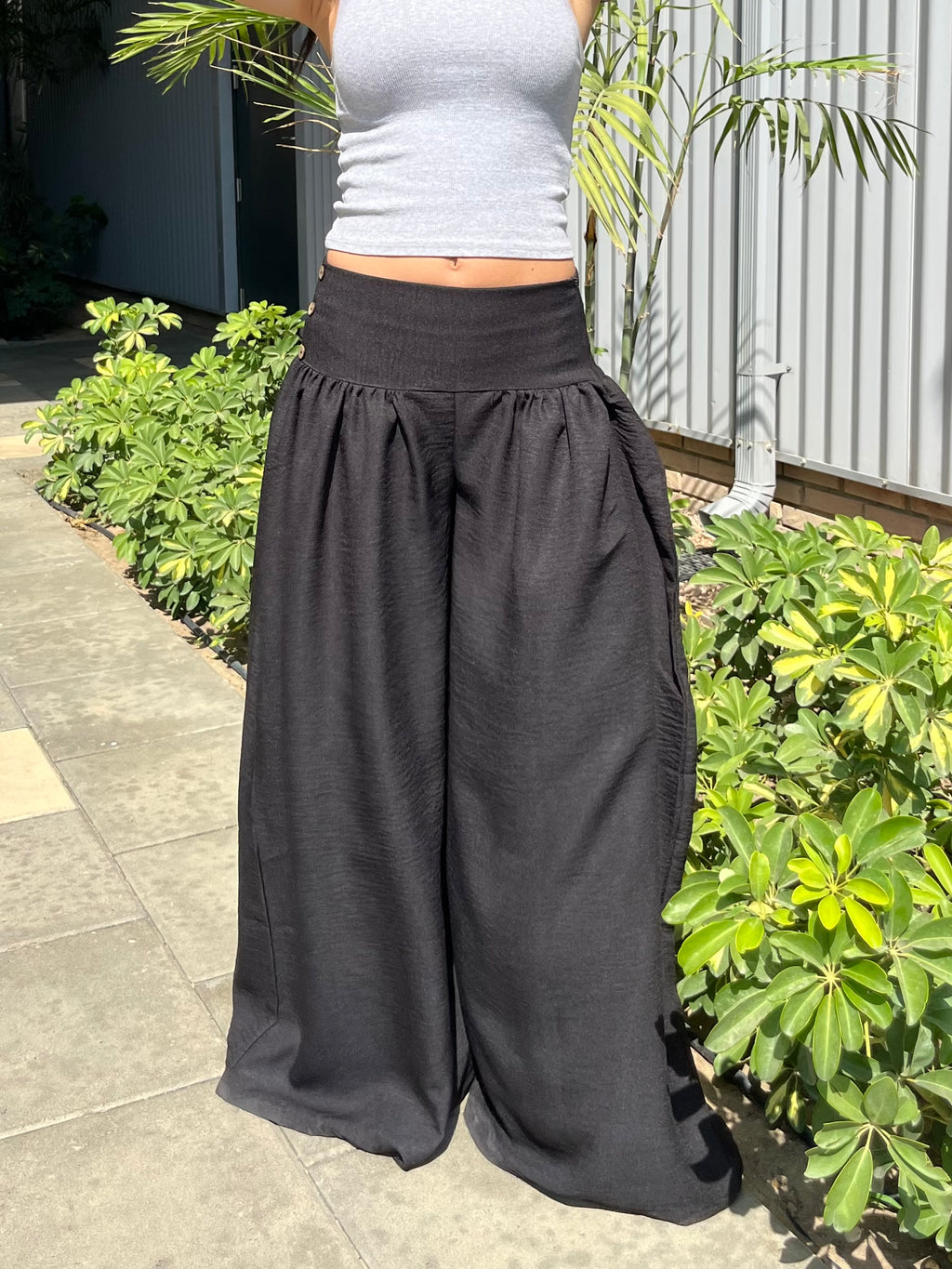 Black Flowy Pants