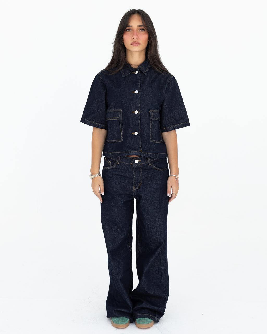 Midnight Blue Denim Set