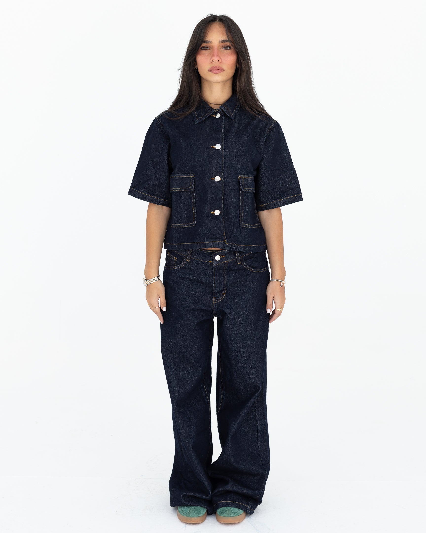 Midnight Blue Denim Set