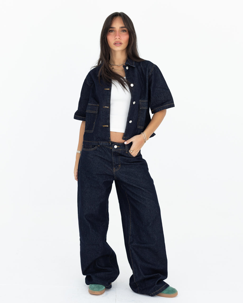 Midnight Blue Denim Set