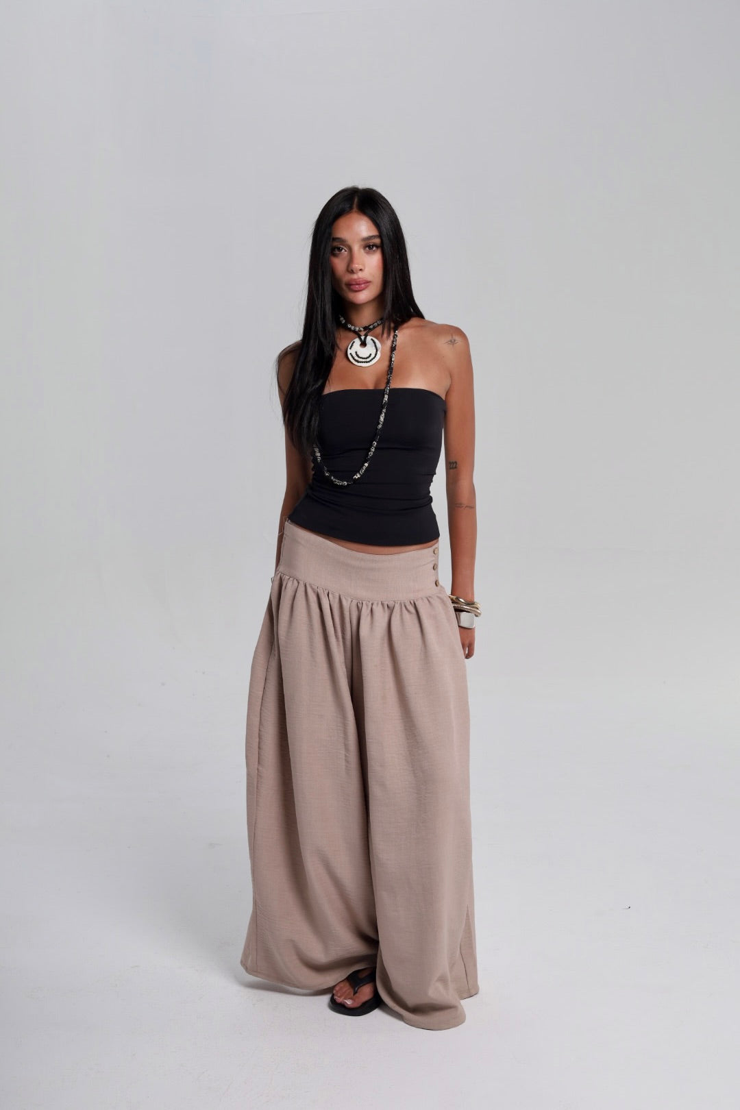 Sand Flowy Pants