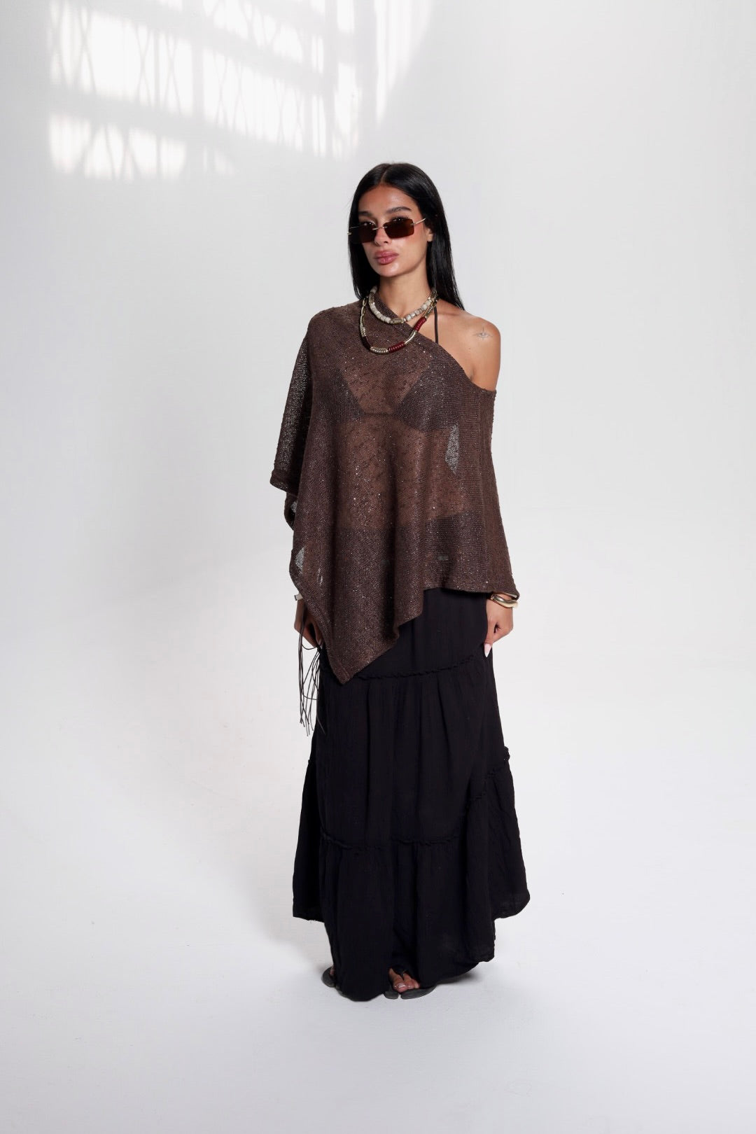Cocoa Brown Poncho