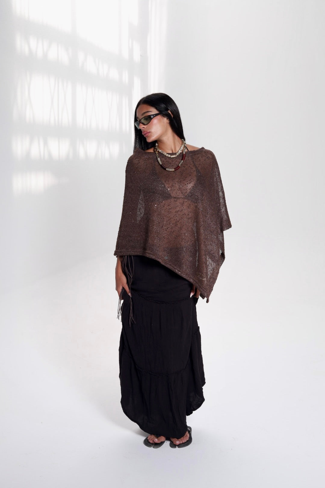 Cocoa Brown Poncho