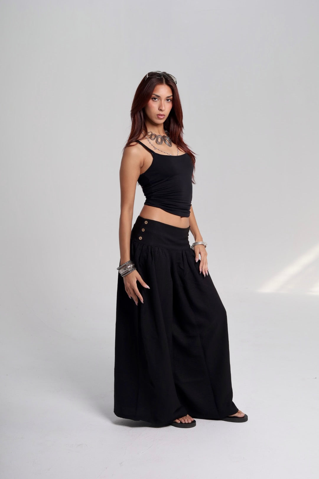 Black Flowy Pants