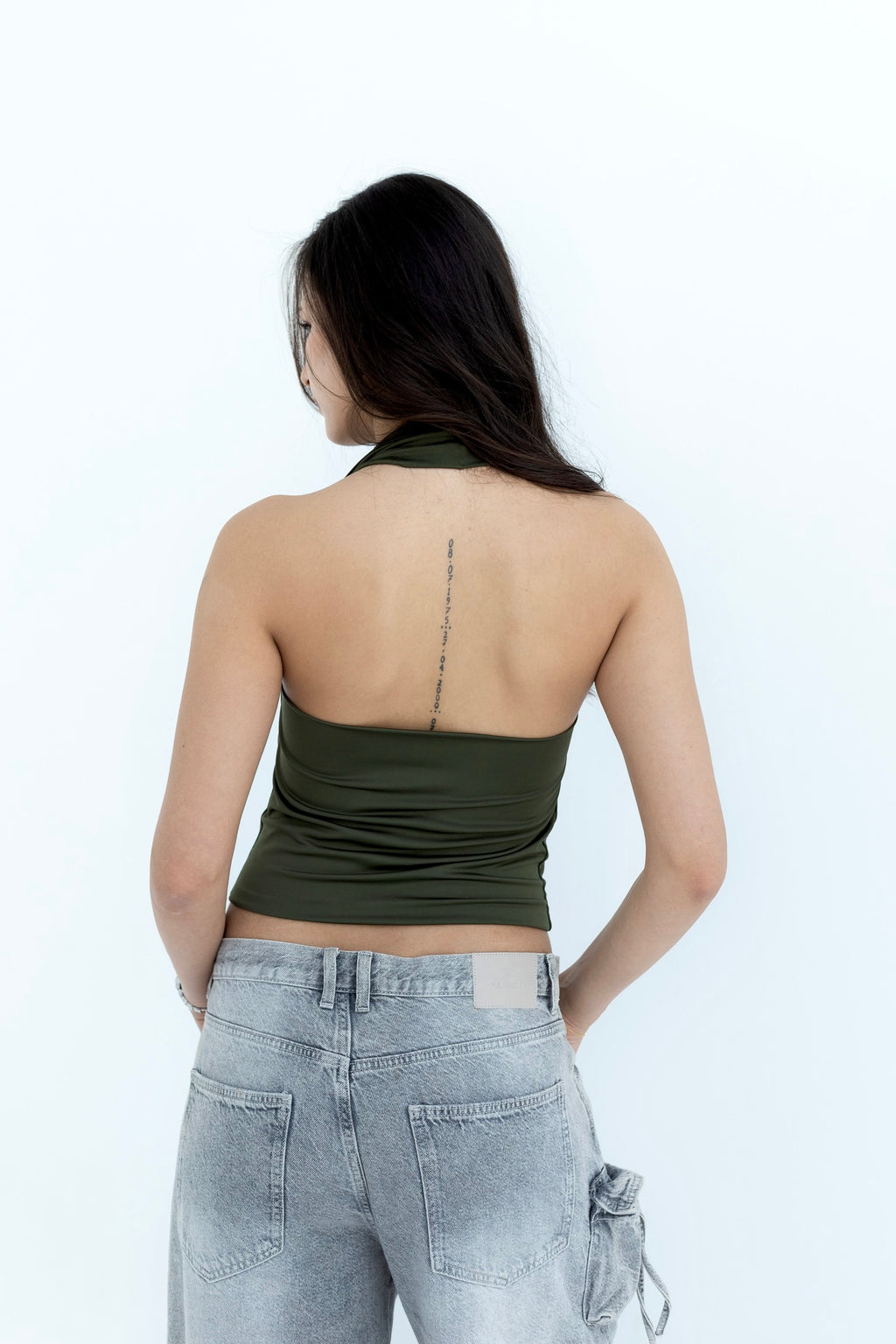 Drape Olive Top