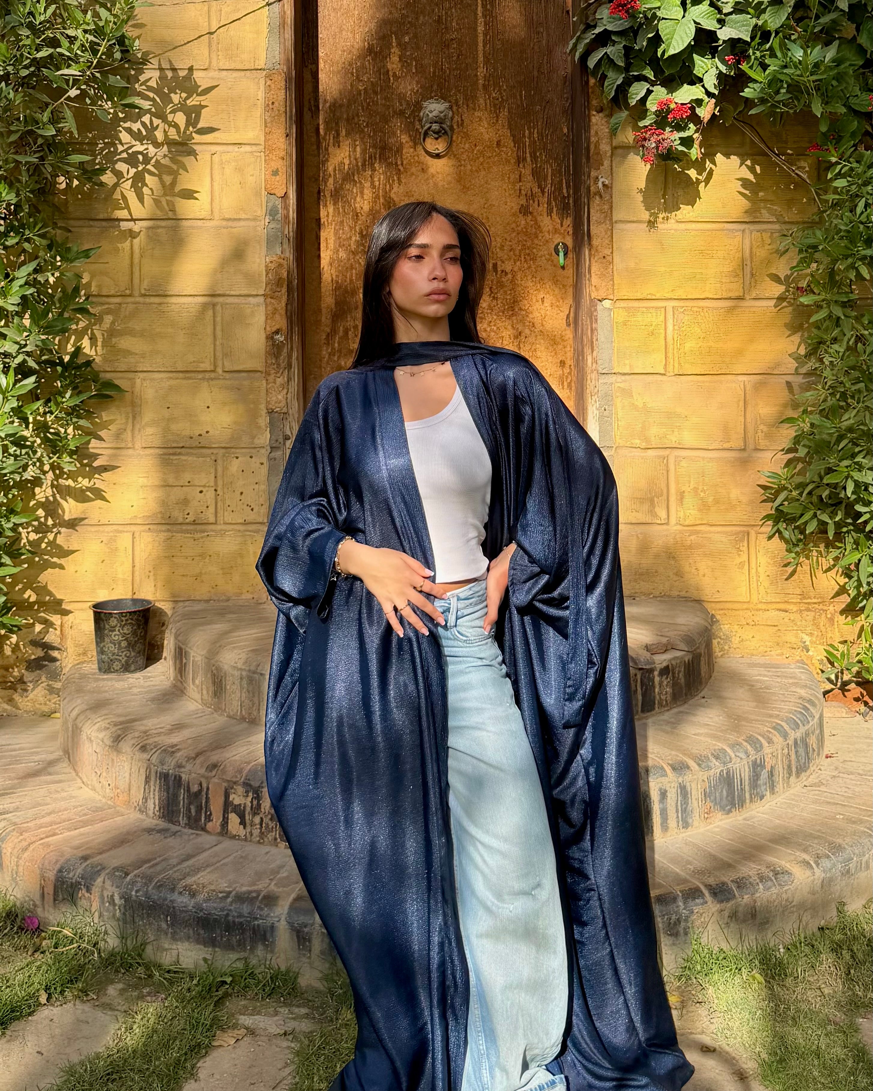 The Shimmery Blue Kaftan