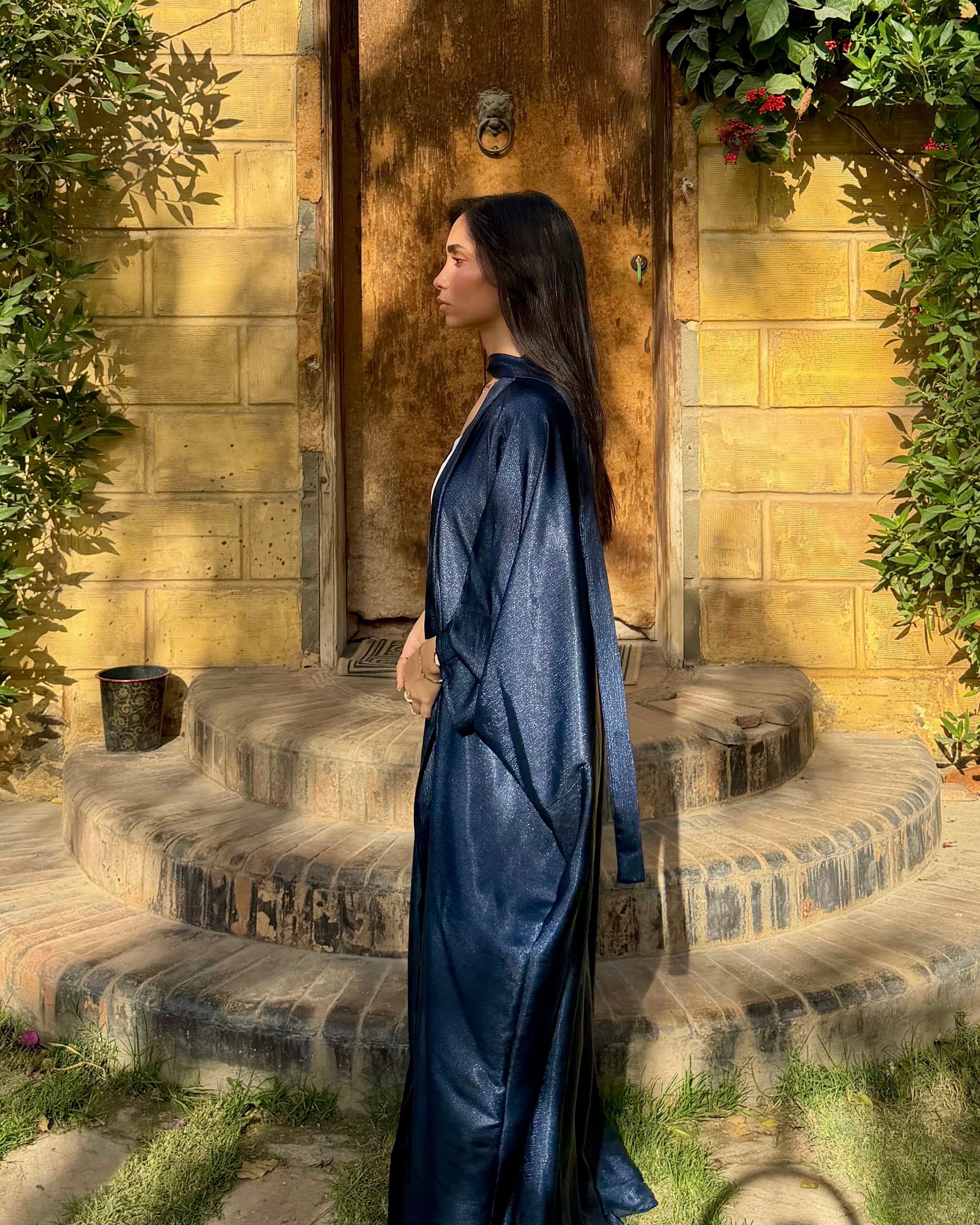 The Shimmery Blue Kaftan