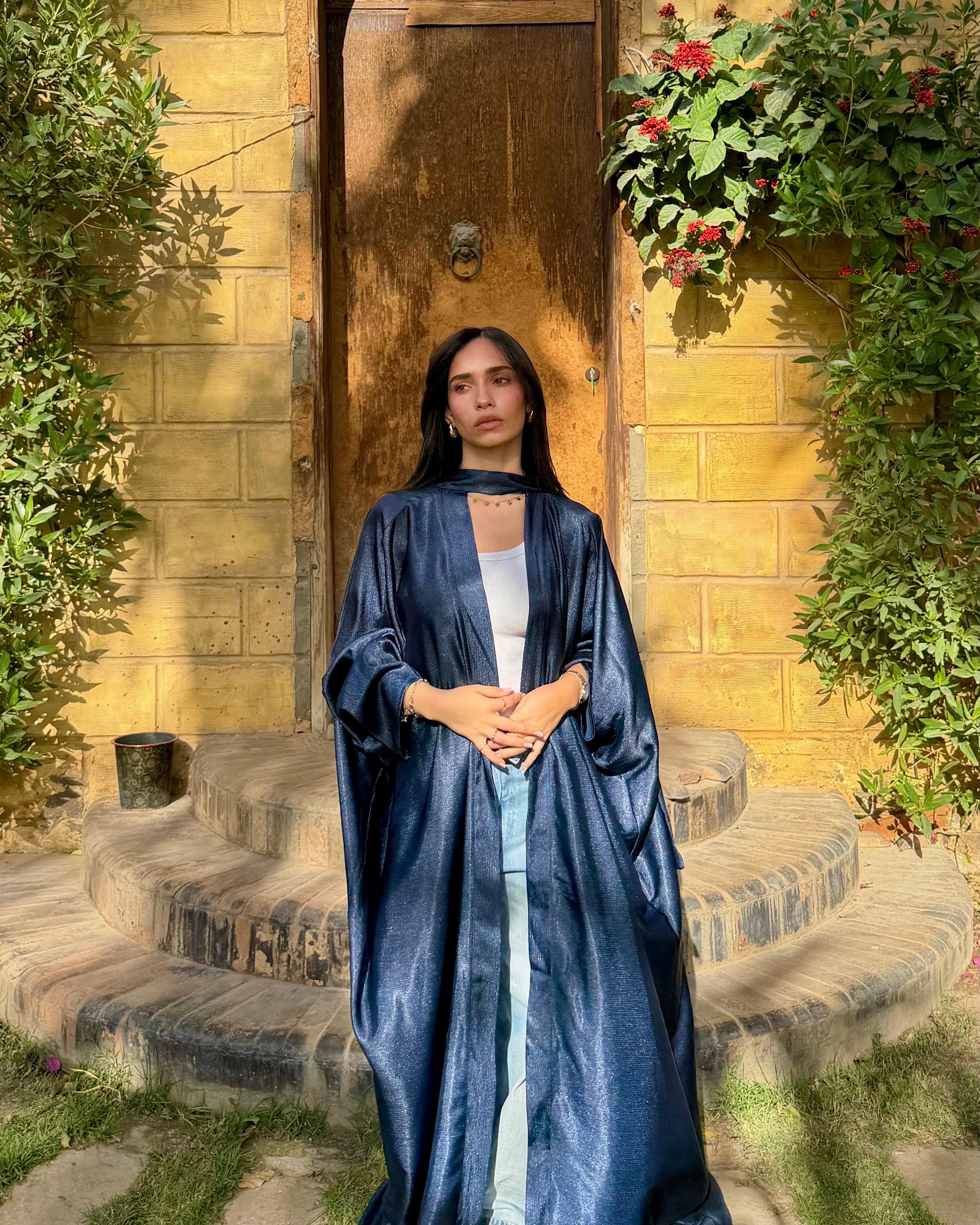 The Shimmery Blue Kaftan