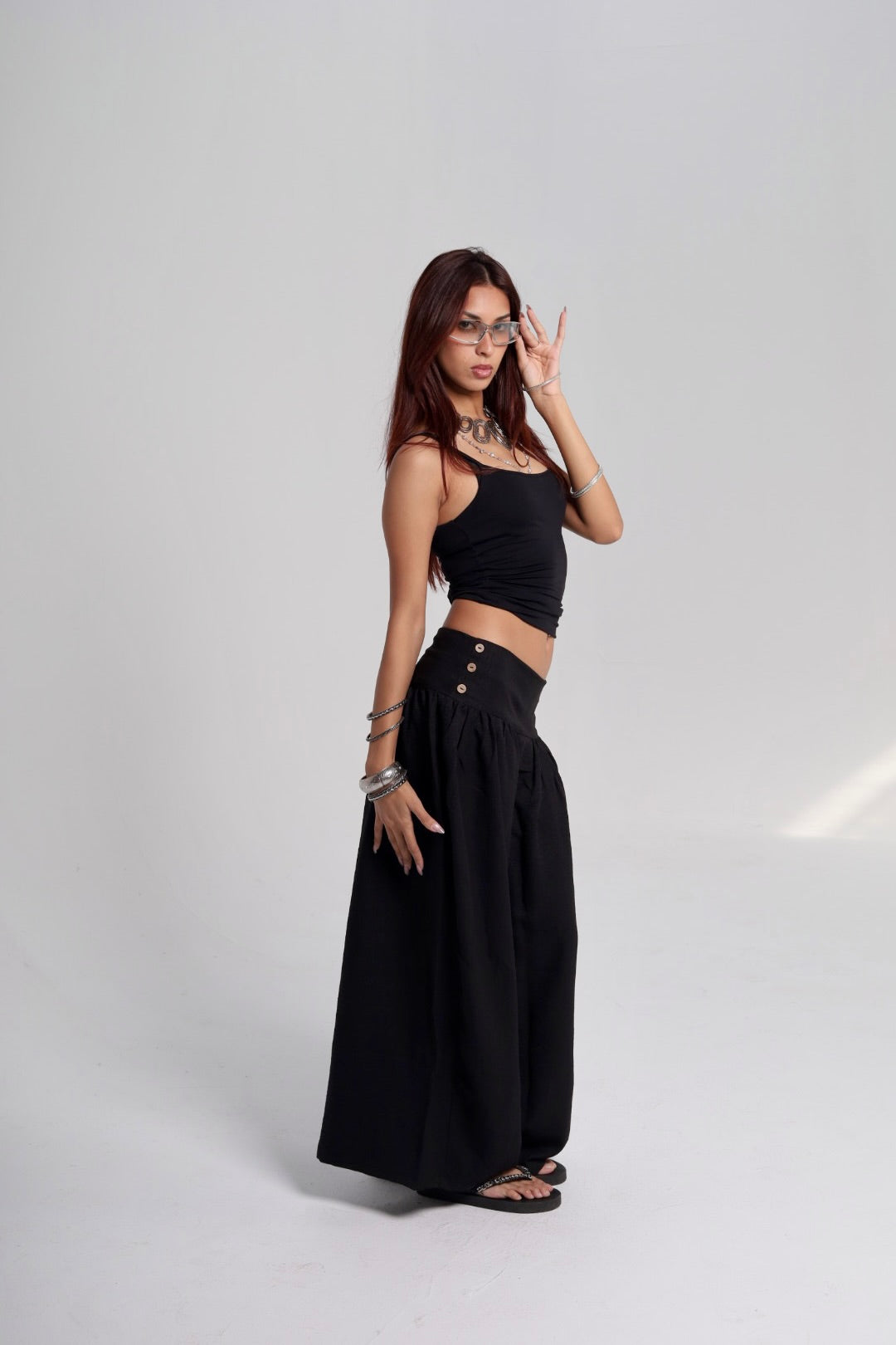 Black Flowy Pants
