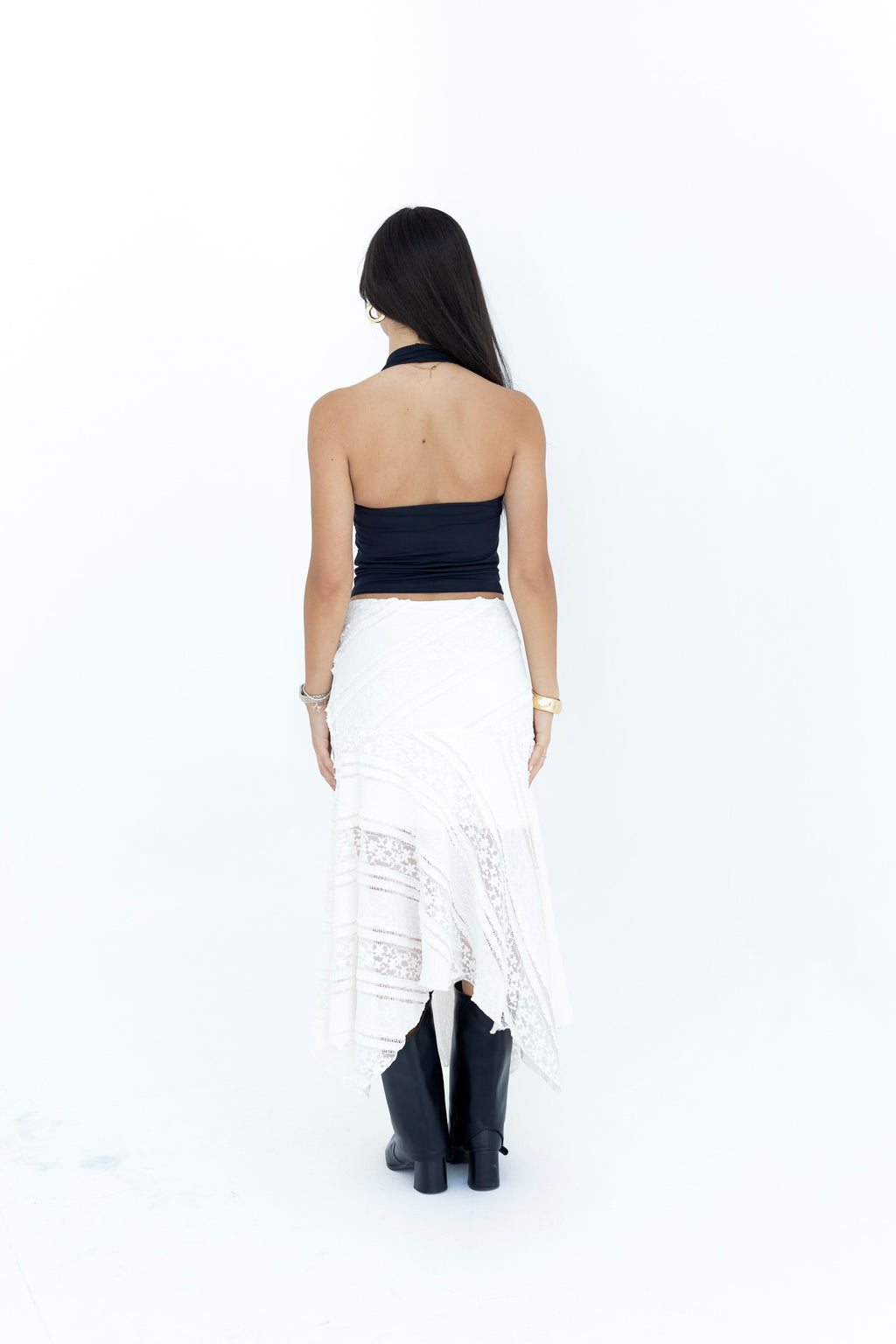 Drape Black Top