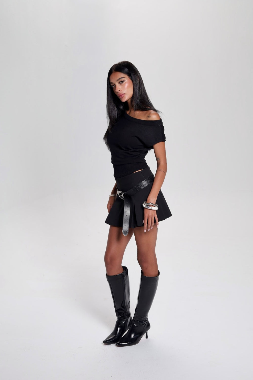 Black Off Shoulder Top