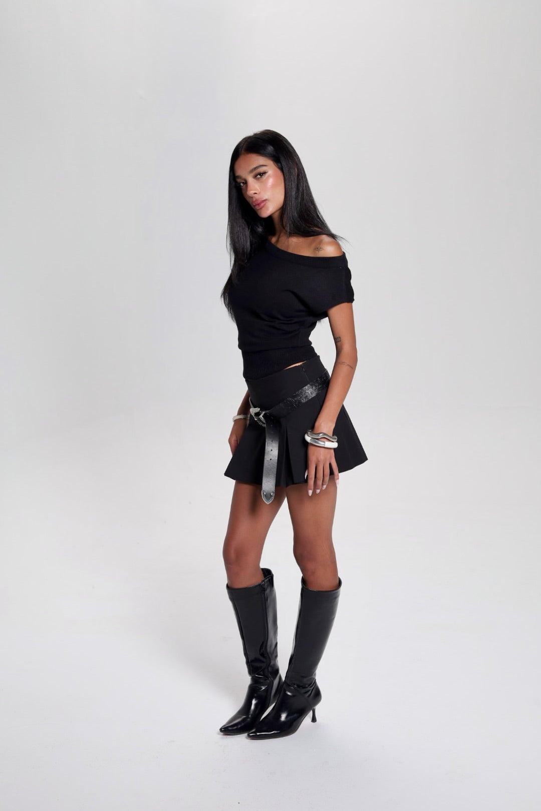 Black Off Shoulder Top