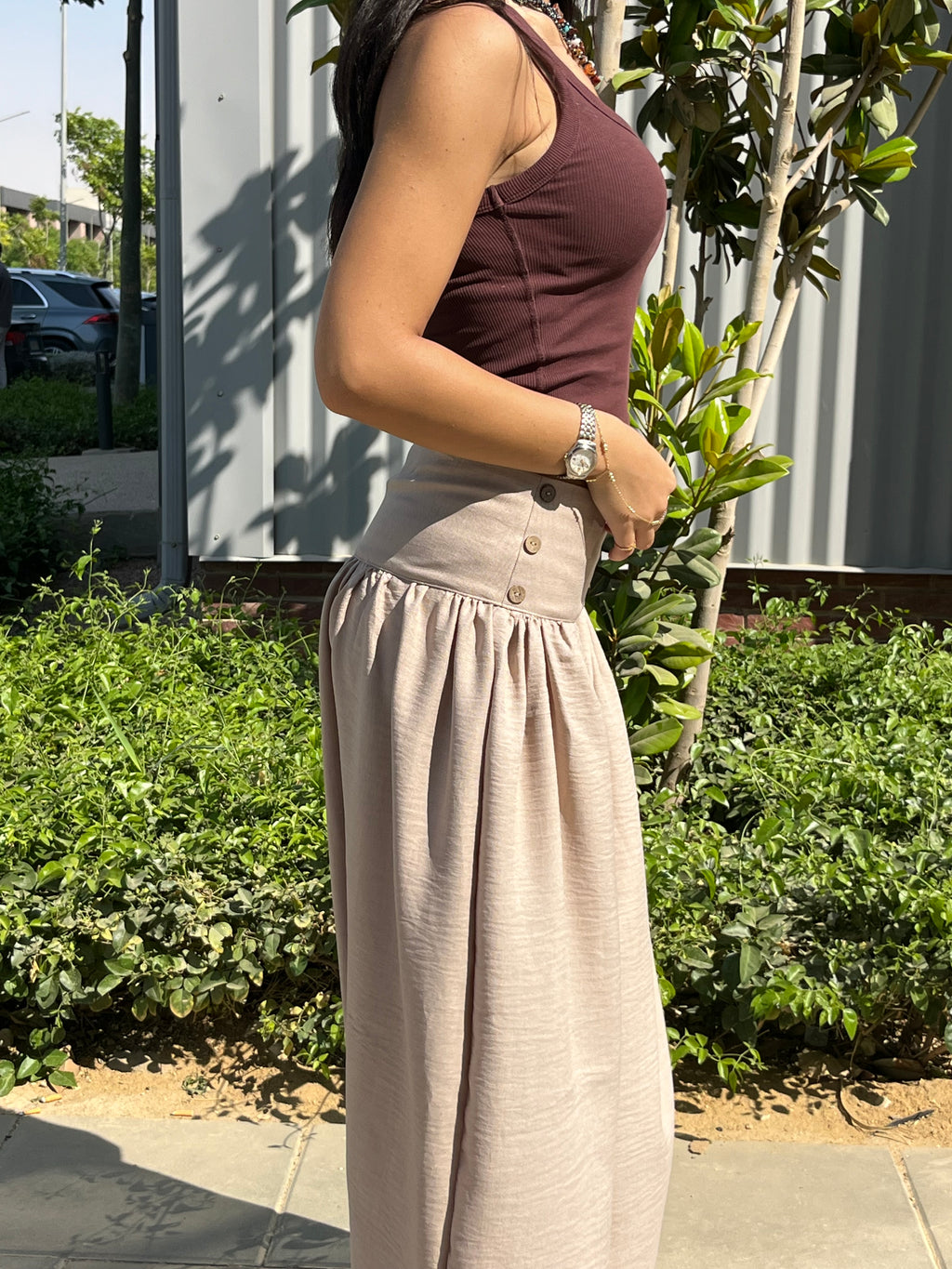 Sand Flowy Pants