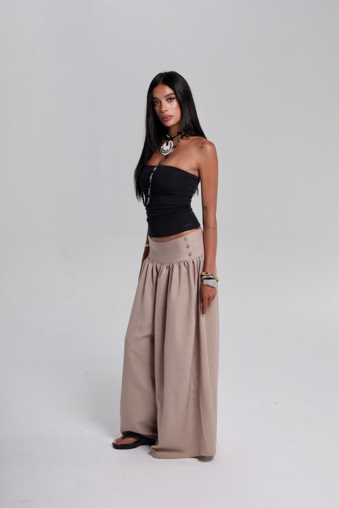 Sand Flowy Pants