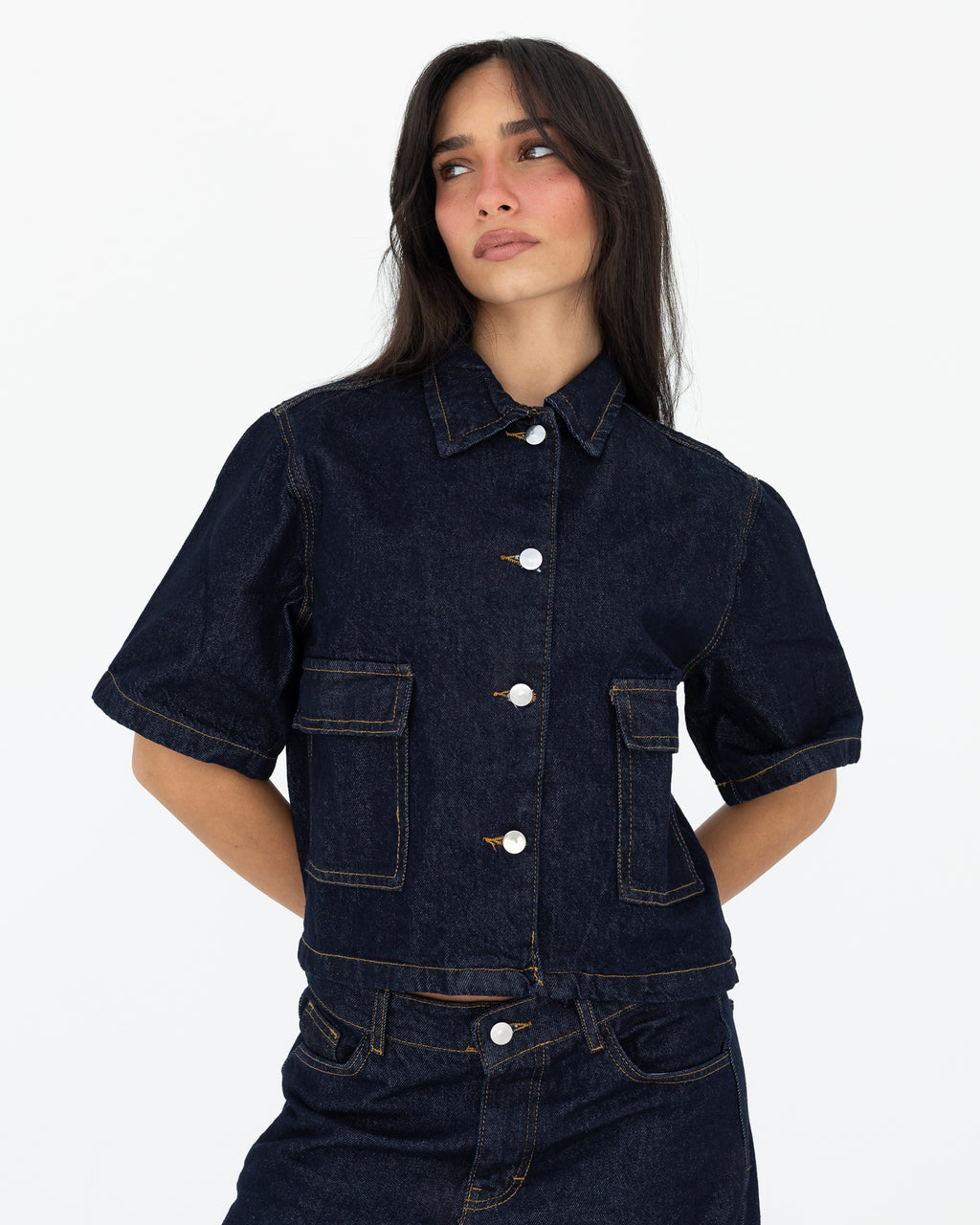 Midnight Blue Denim Shirt