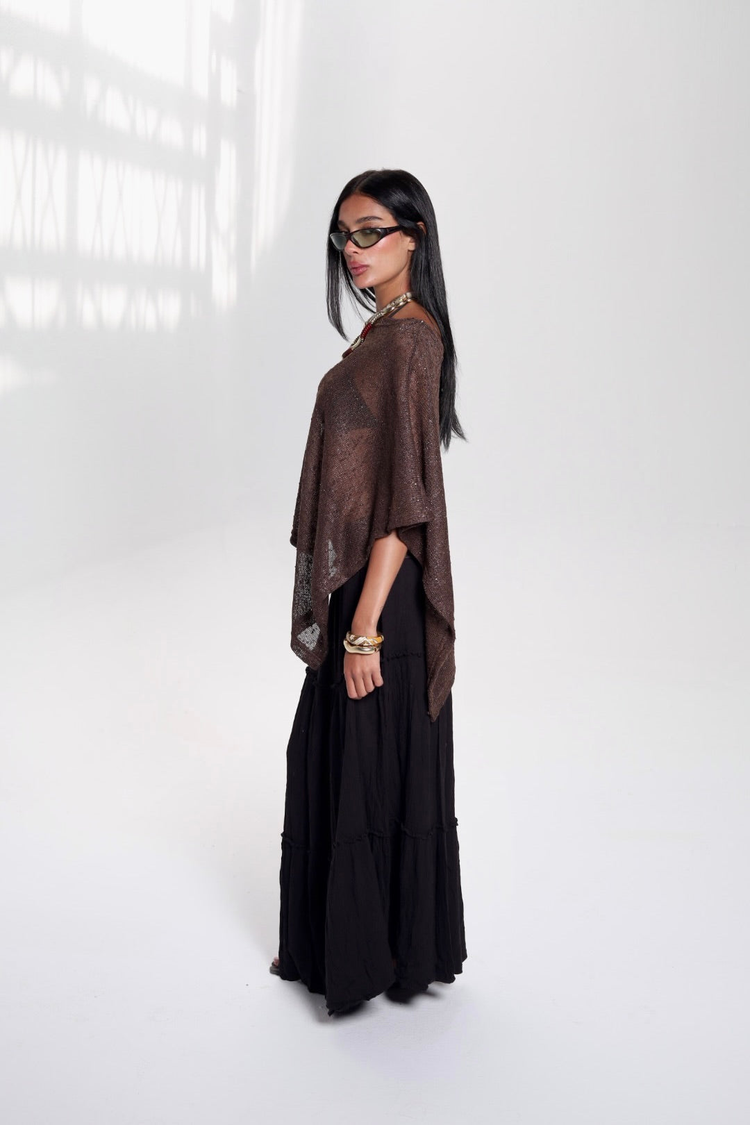 Cocoa Brown Poncho