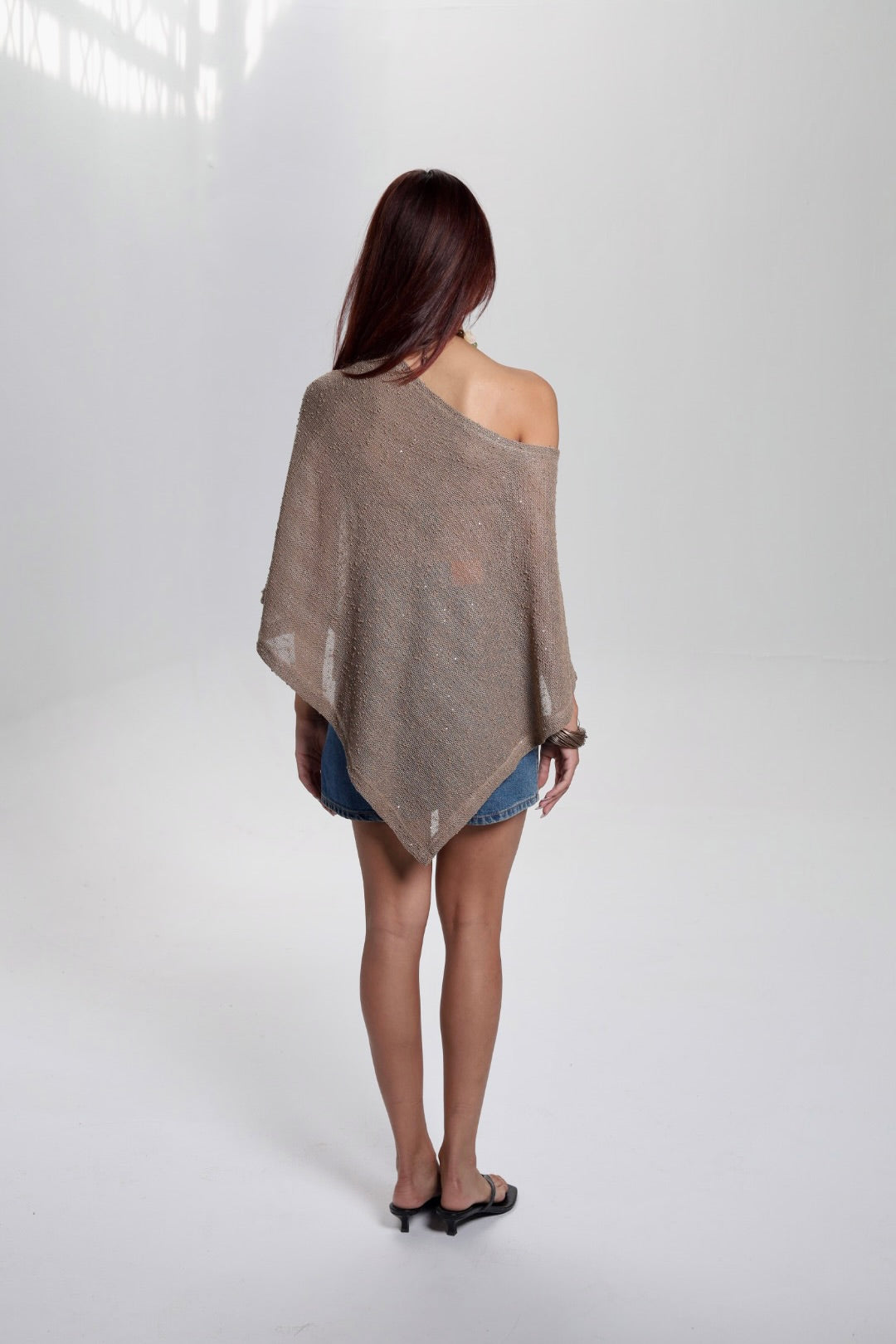 Golden Beige Poncho