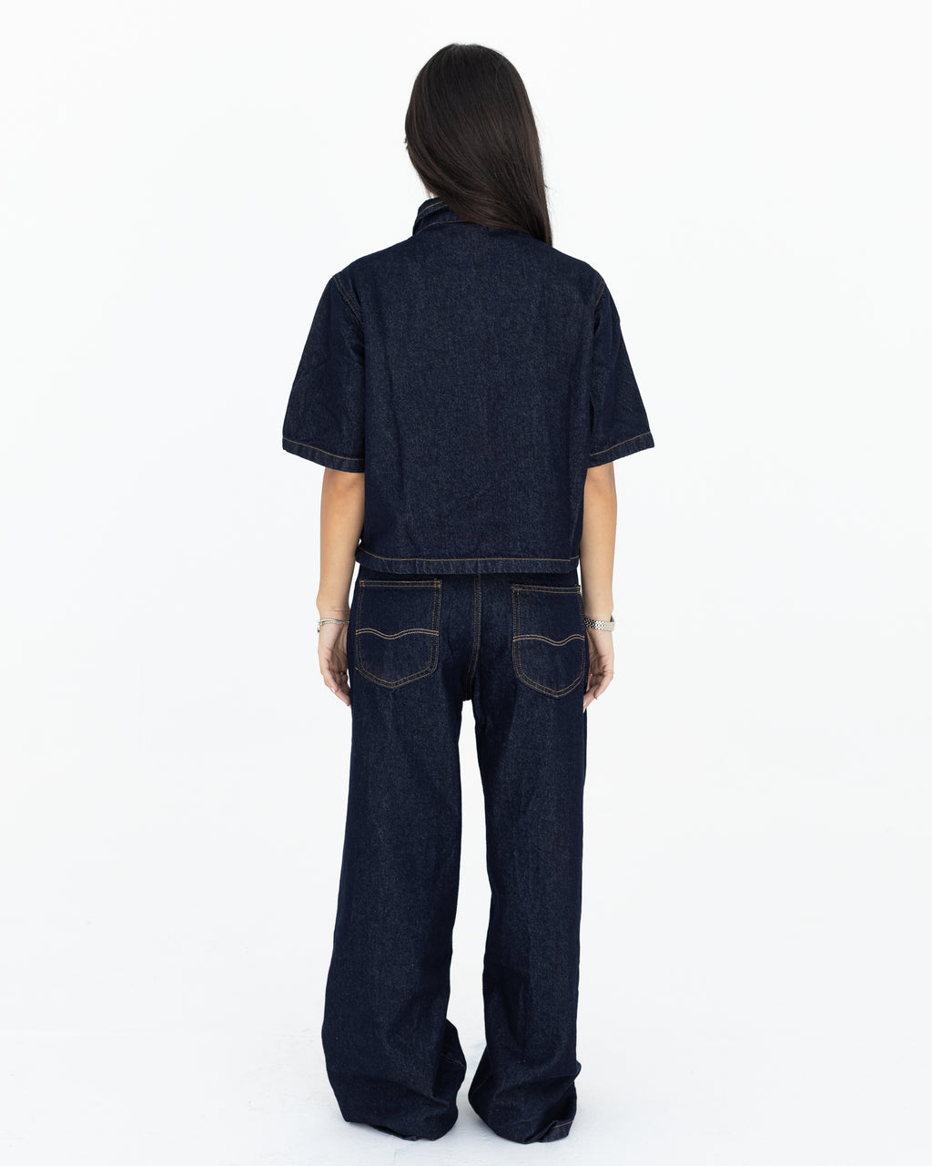 Midnight Blue Denim Set