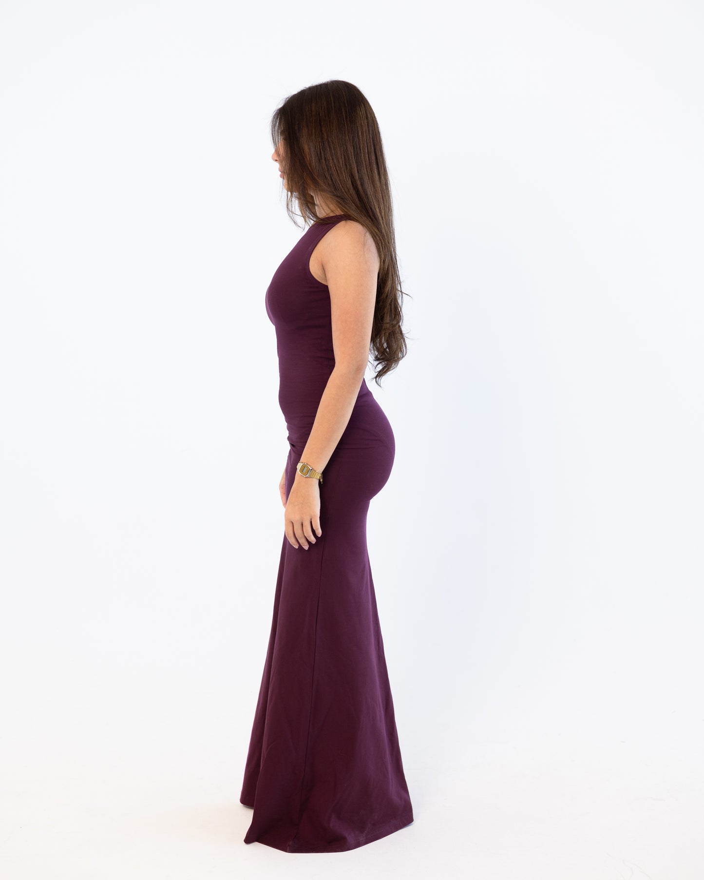 Asymmetric Purple Grape Dress